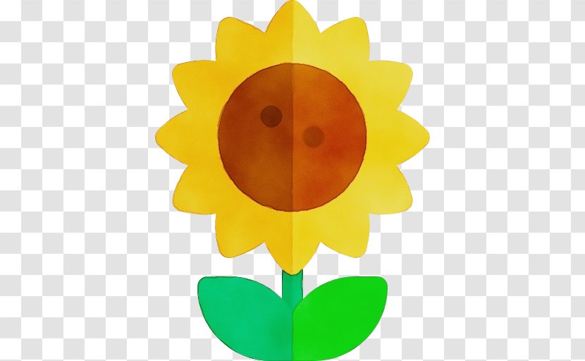 Sunflower - Wet Ink - Smile Petal Transparent PNG