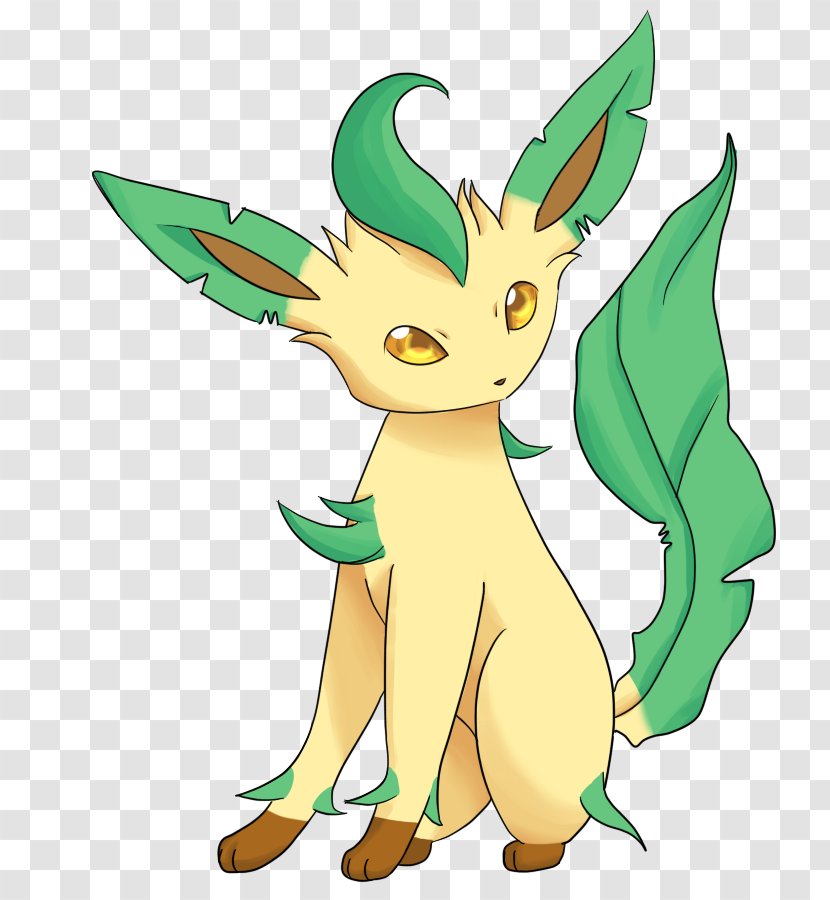 Leafeon Glaceon Eevee Pokémon Canidae - Sitting - Pokemon Transparent PNG