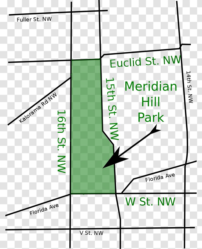 Meridian Hill Park Joan Of Arc Urban Map Transparent PNG