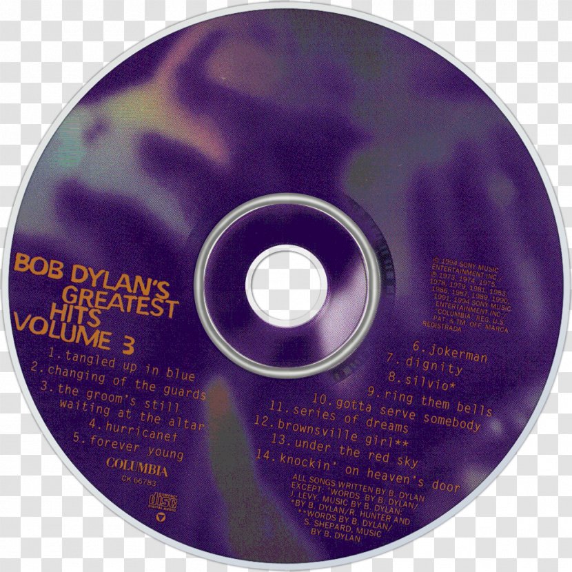 Compact Disc Bob Dylan's Greatest Hits Volume 3 - Data Storage Device - Dylan Transparent PNG