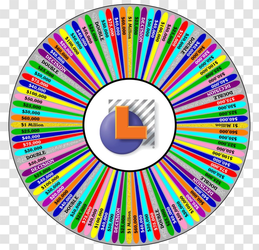 California State Lottery Game Show Prize Drawing - Wheel - Big Transparent PNG