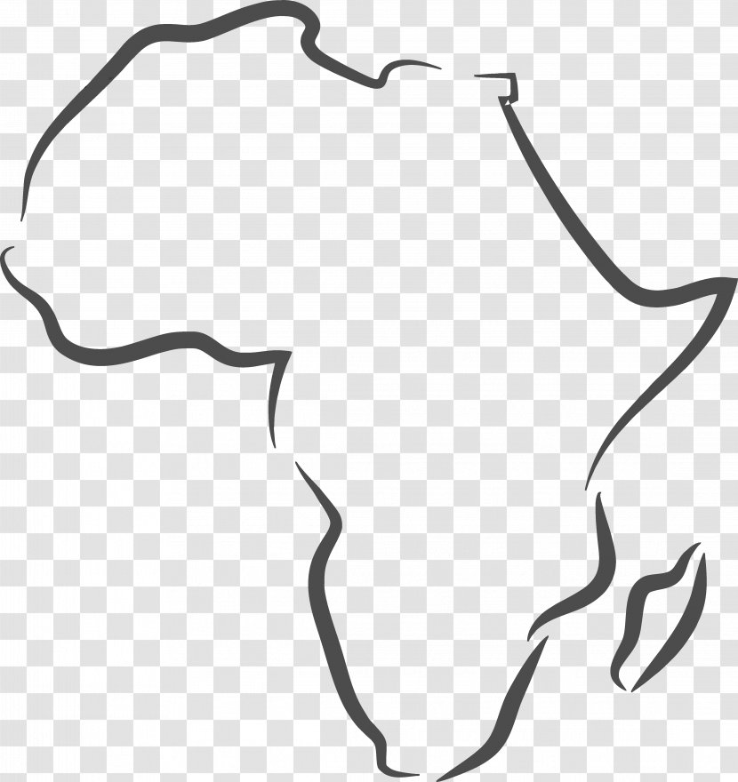 Africa Web Mapping Clip Art - Silhouette Transparent PNG