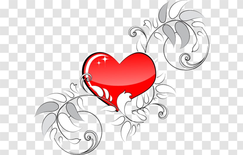 Heart Red Color - Frame Transparent PNG