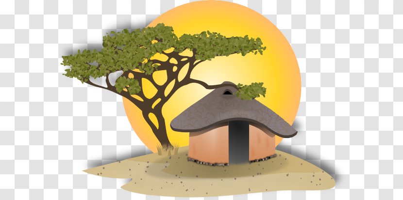 Africa Hut Clip Art - Tree - Cliparts Transparent PNG