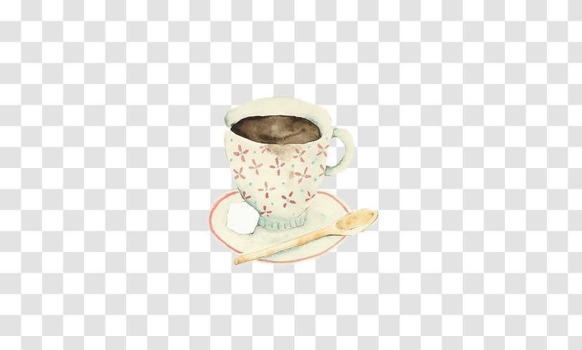 Coffee Cup Tea Latte Art Design - Serveware - Drink Ring Transparent PNG