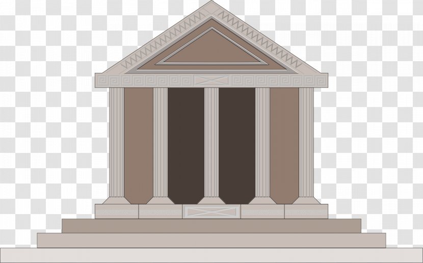 Parthenon Colosseum Ancient Rome Greece Clip Art - Classical Architecture Transparent PNG