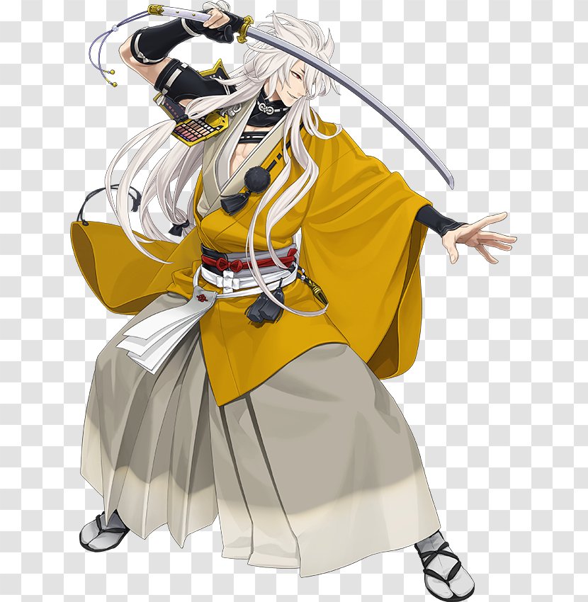 Touken Ranbu Kogitsunemaru Cosplay Costume Tachi - Watercolor Transparent PNG