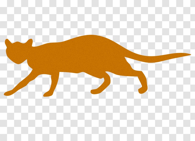 Whiskers Cat Silhouette Red Fox Mammal - Animal Transparent PNG