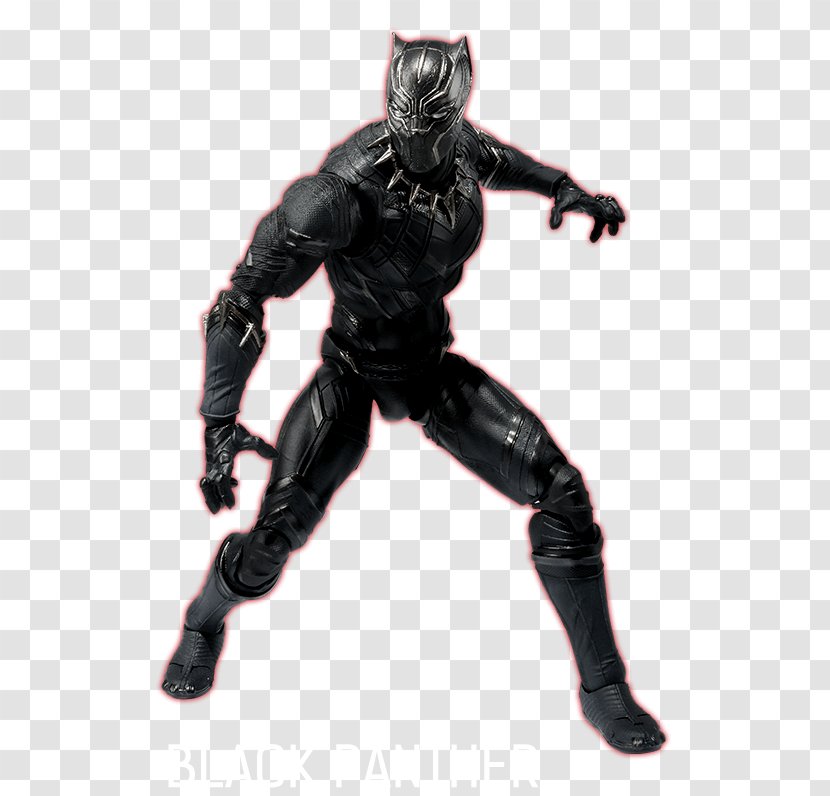 Black Panther Iron Man Captain America S.H.Figuarts Action & Toy Figures - Model Figure Transparent PNG