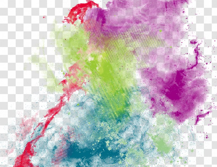 Colorful Ink 01 - Pink - Sky Transparent PNG