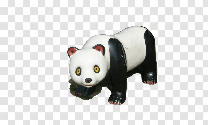 Giant Panda Download Black And White - Snout Transparent PNG