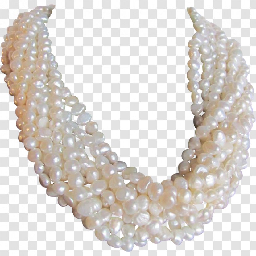 Cultured Freshwater Pearls Necklace Bead Kenneth Jay Lane - Pearl Strand Transparent PNG