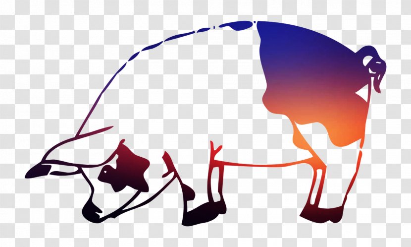 Horse Cattle Pig Dog Illustration - Bovine Transparent PNG