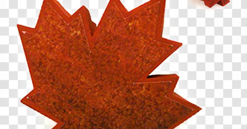 Maple Leaf Geometry Autumn Color - Box Transparent PNG
