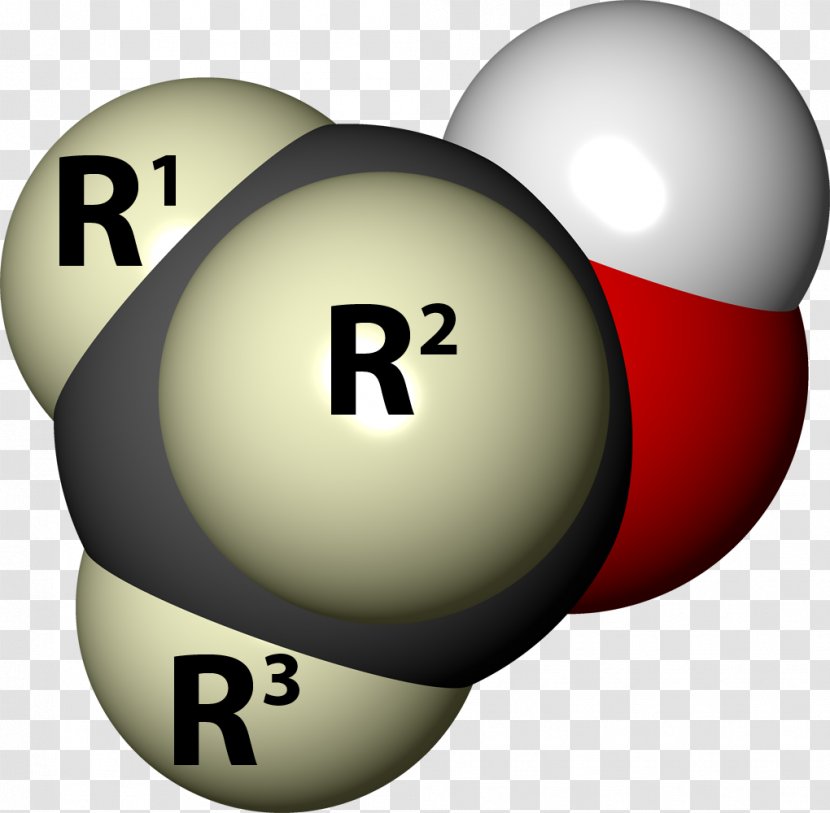 Space-filling Model Alcohol Hydroxy Group Molecule Ball-and-stick - Eight Ball - Writing Space Transparent PNG