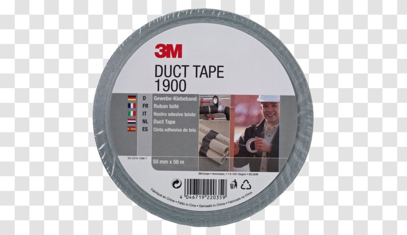 Adhesive Tape 3M 1900 Utility Polyethylene Duct - Label Transparent PNG