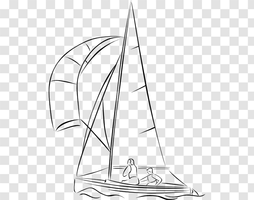 Sailing Sailboat Clip Art - Point Of Sail Transparent PNG