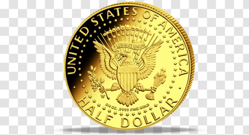Coin Gold Medal Kennedy Half Dollar Transparent PNG