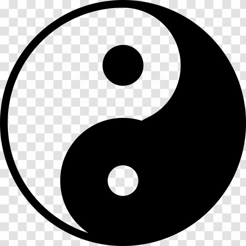 Yin And Yang Taoism Clip Art Image Taijitu - Black White Transparent PNG