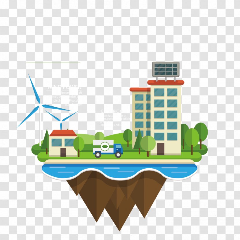 Infographic Renewable Energy Environmentally Friendly - Smart City - Environmental Transparent PNG