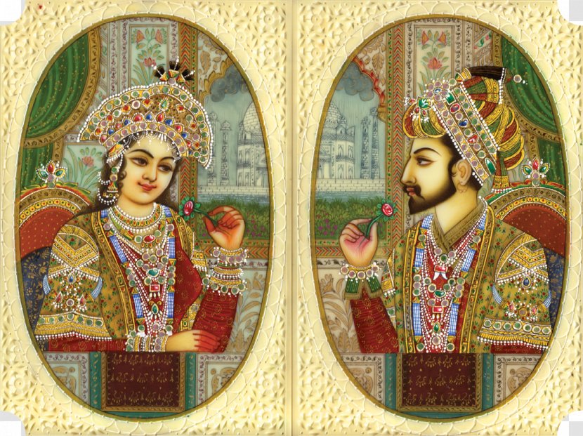 Mughal Empire Emperors Painting Indian - Radha Krishna Transparent PNG