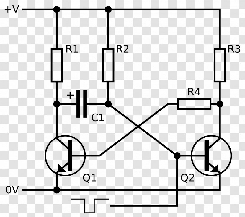 Multivibrator Flip-flop Electronic Circuit Monostable Bistability - Structure - Stable Transparent PNG