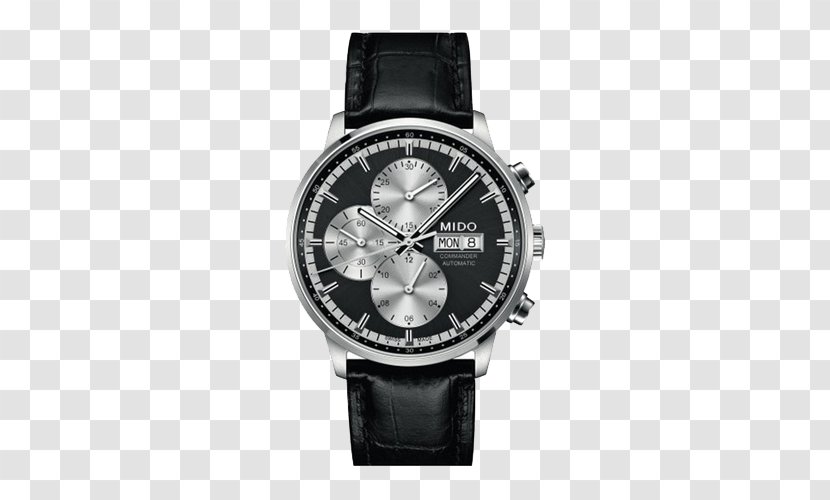 Mido Automatic Watch Chronograph Clock - Strap - Commander Men's Mechanical Watches Transparent PNG