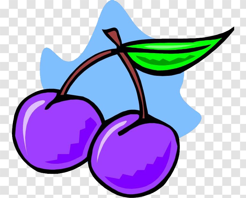 Plum U674eu5b50 Auglis Clip Art - Plant - Purple Cherry Transparent PNG