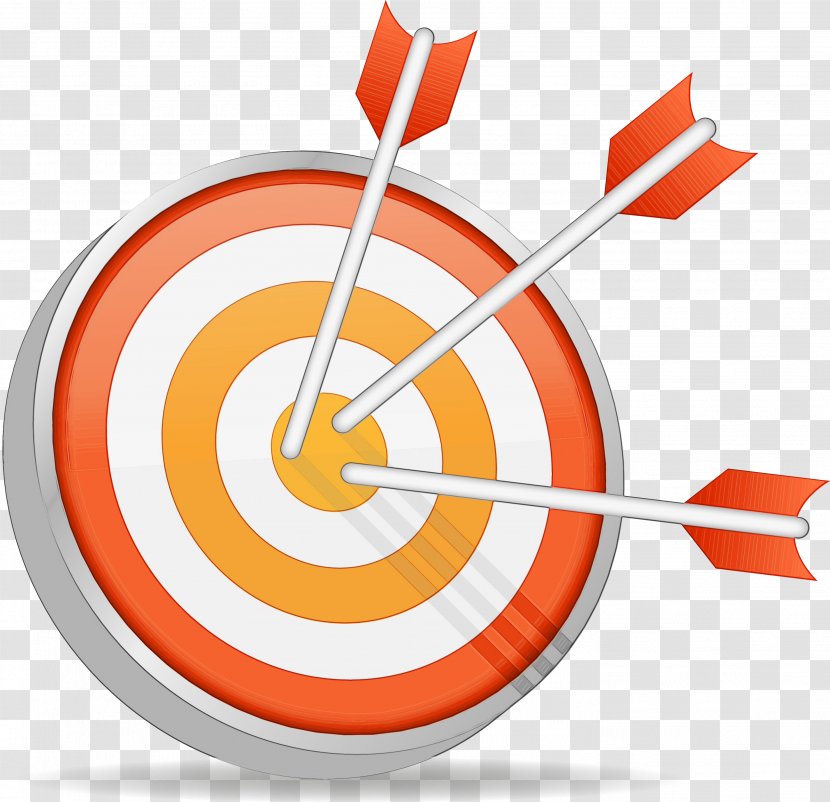 Darts Arrow - Watercolor - Games Clock Transparent PNG