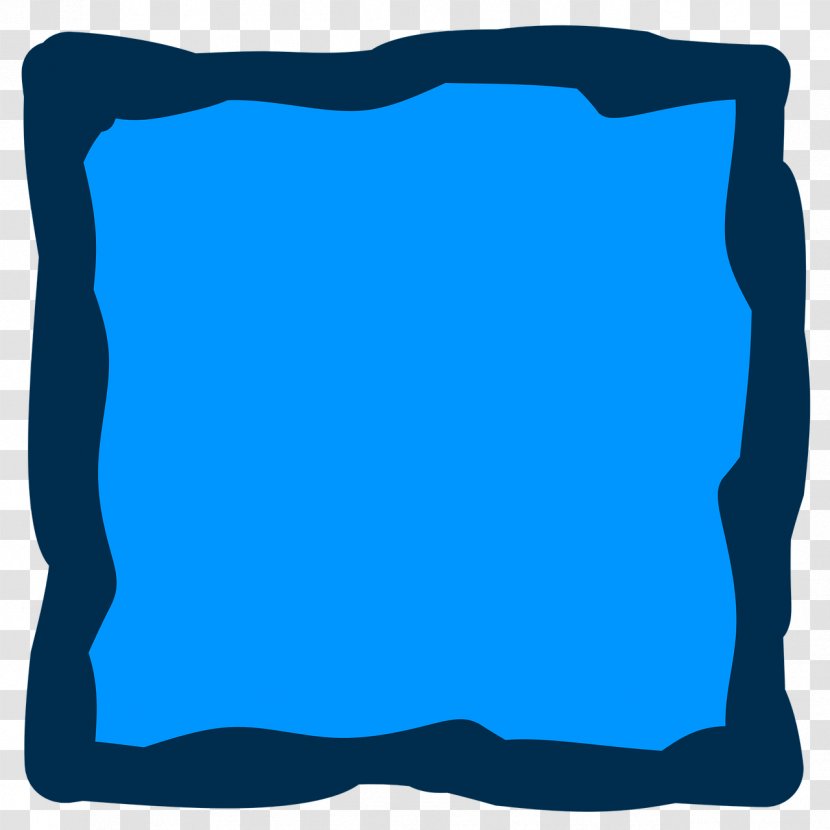 Blue Picture Frames Clip Art - Public Domain - Teal Transparent PNG