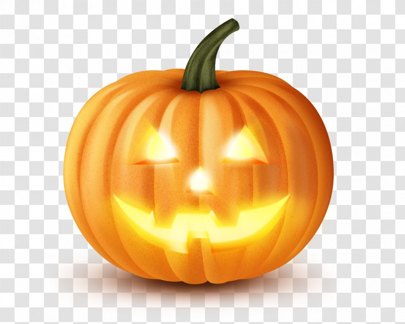 Halloween Pumpkin Jack-o'-lantern Cucurbita Carving - Squash Transparent PNG