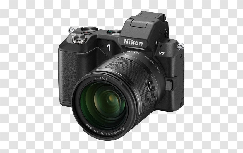 Nikon 1 V2 V1 J1 1-mount Nikkor VR Zoom 10-100mm F/4.0-5.6 - Video Camera - Lens Transparent PNG