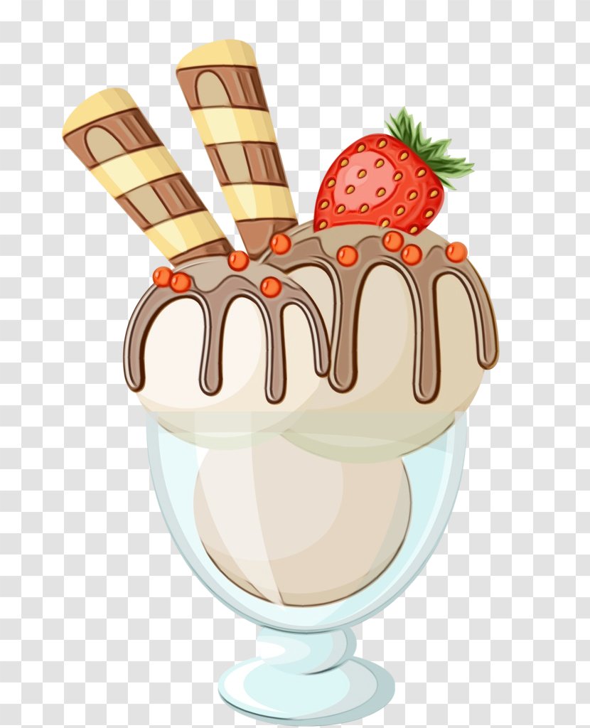 Ice Cream Cones - Chocolate - Syrup Tableware Transparent PNG