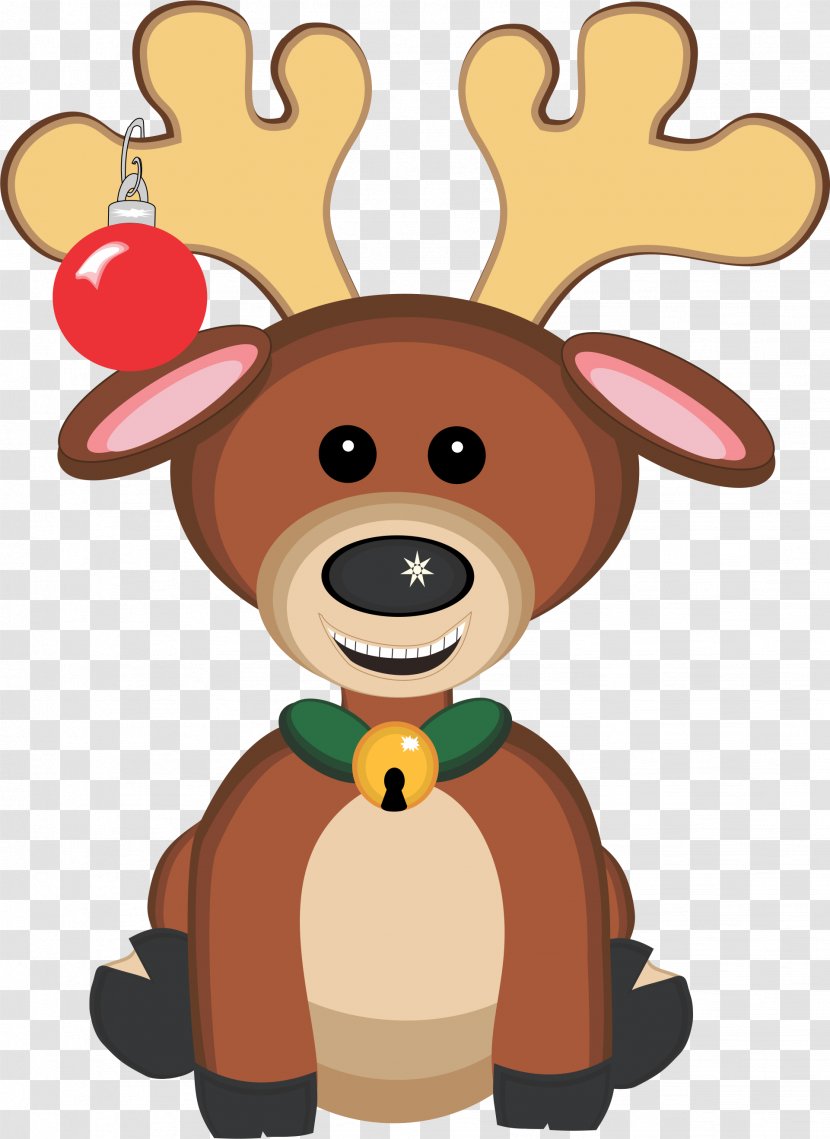 Reindeer Bear Christmas Mammal - Heart Transparent PNG