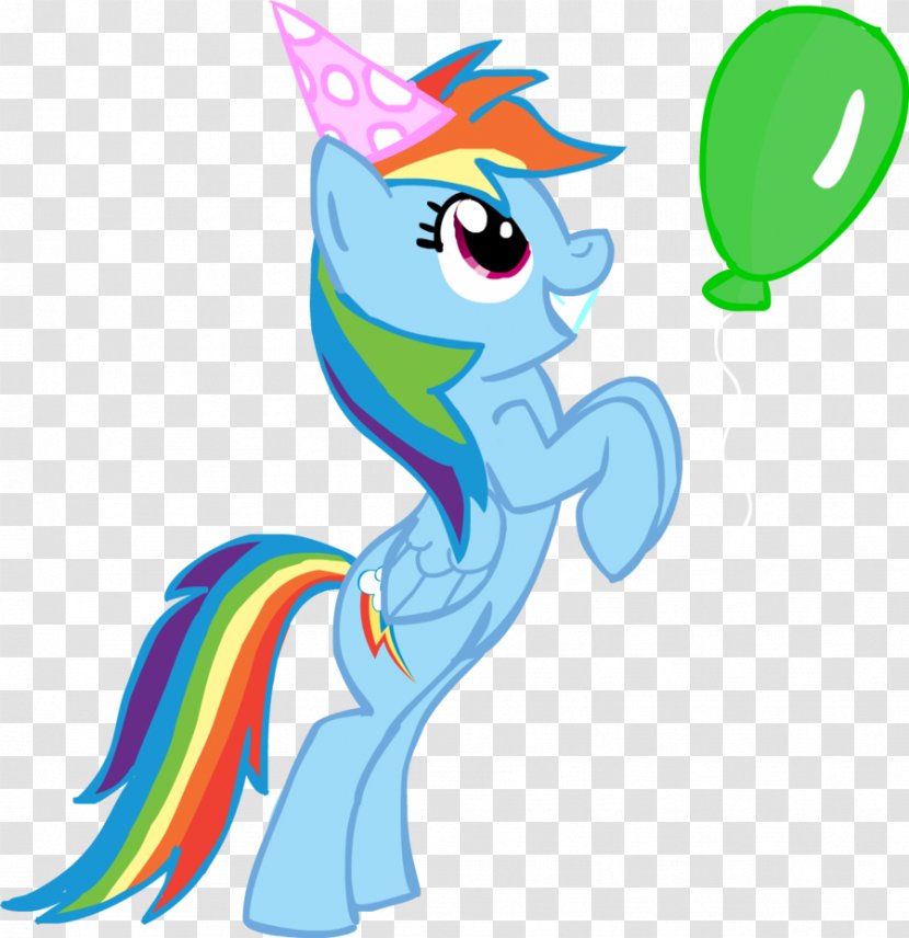 Pony Rainbow Dash Clip Art Party Horse - Mammal Transparent PNG