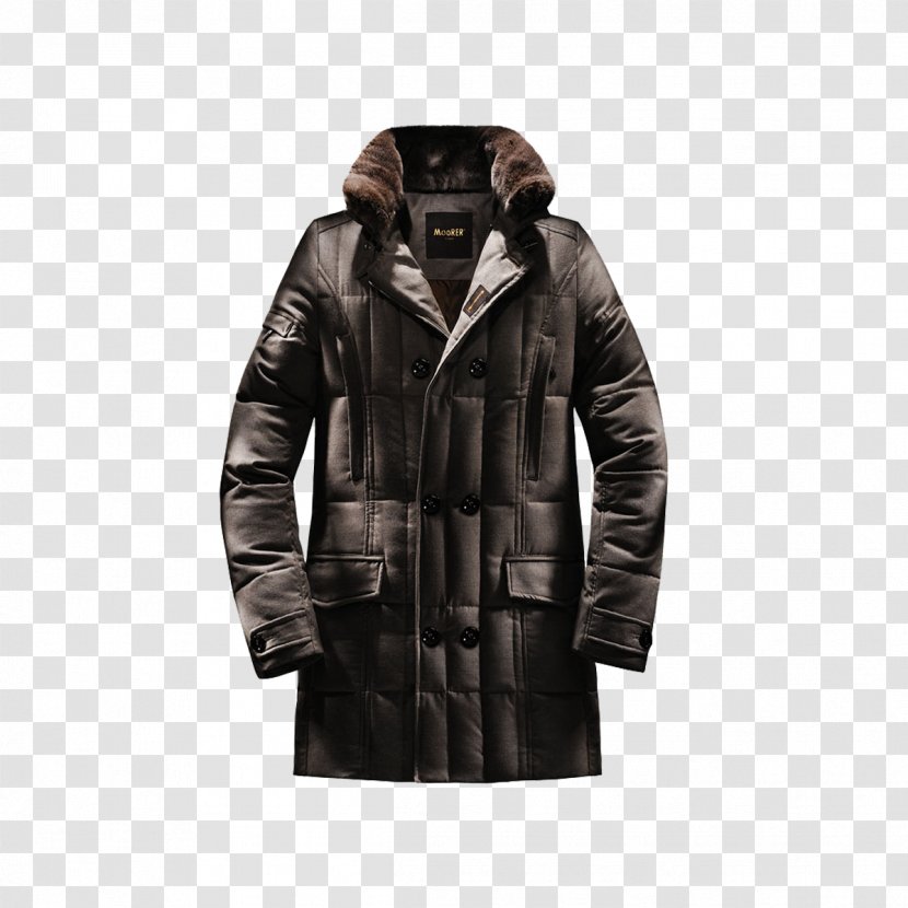 Leather Jacket Overcoat Itochu Moorer Spa - Collar - Fur Coat Transparent PNG