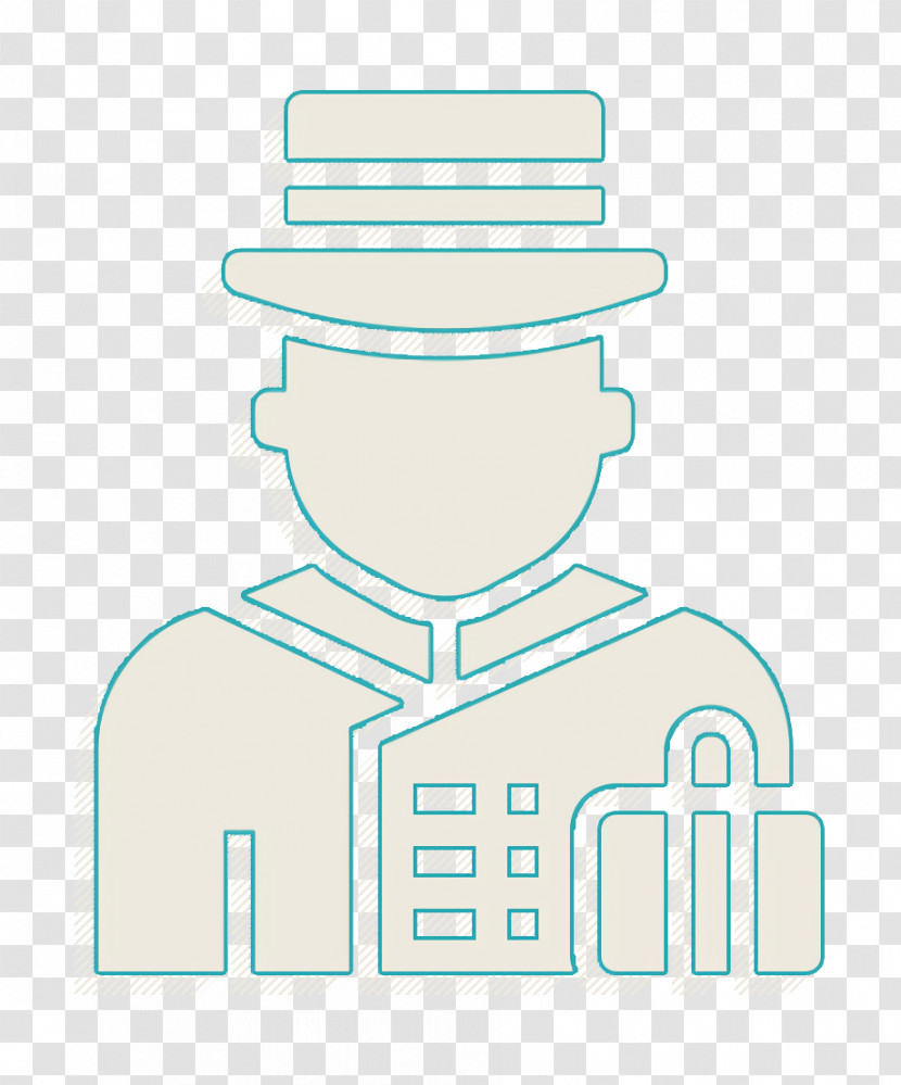 Hotel Icon Bellboy Icon Jobs And Occupations Icon Transparent PNG