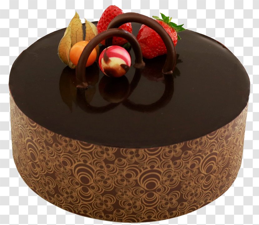 Chocolate Truffle Cake Sachertorte Ganache - Durian Fruit Transparent PNG