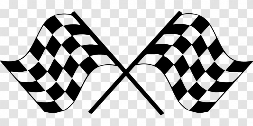 Racing Flags Auto Clip Art - Black - Flag Transparent PNG