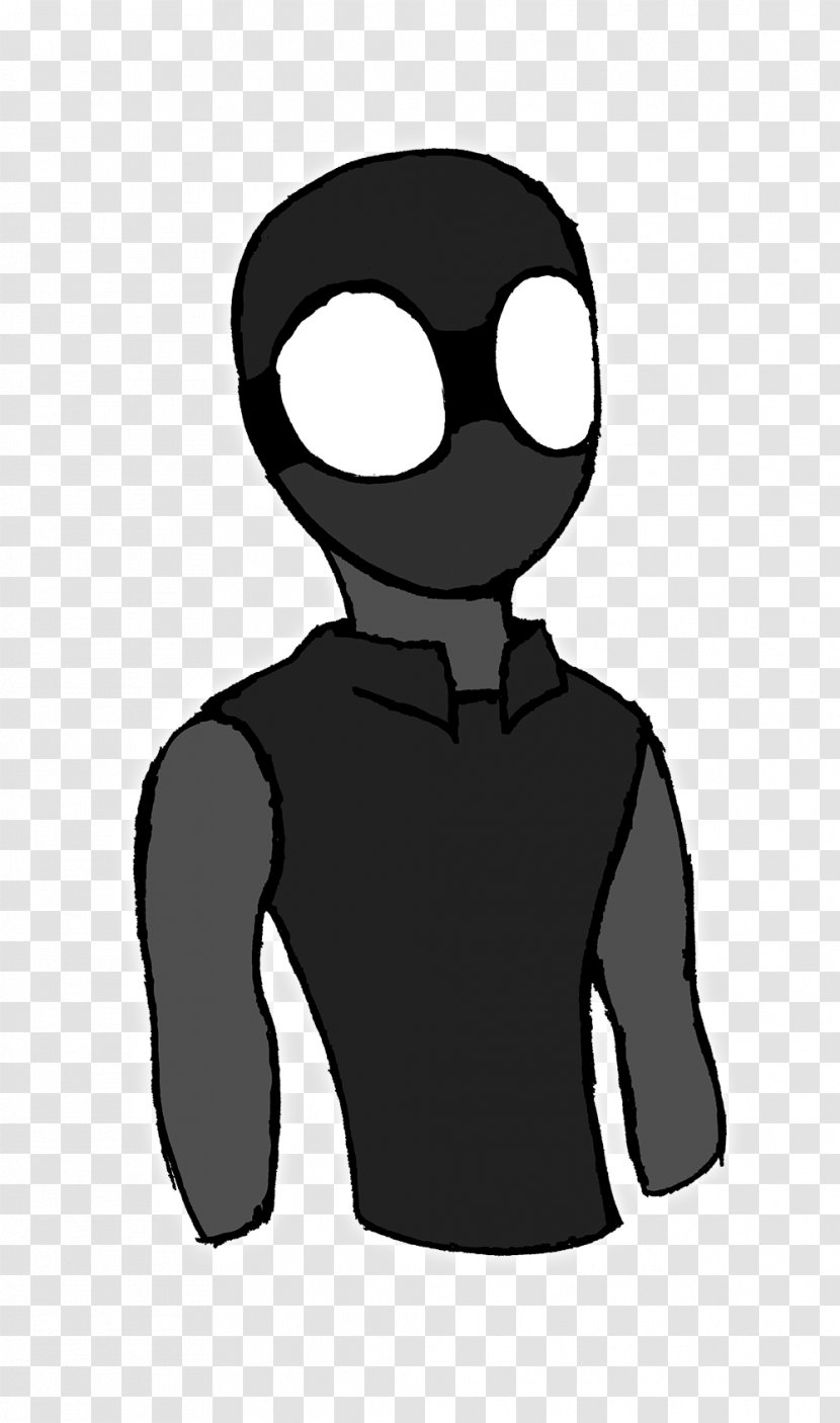 Black Shoulder Sleeve Cartoon Silhouette - Frame - Sales Man Transparent PNG