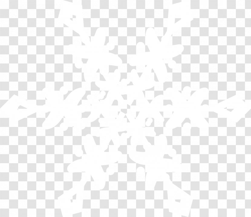 White Textile Pattern - Monochrome - Beautiful Snowflake Piece Transparent PNG