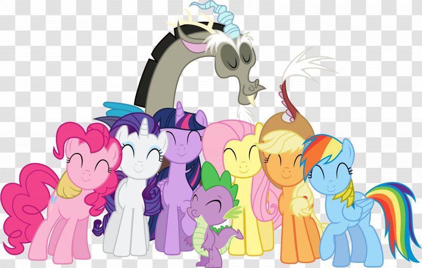 Spike Pinkie Pie Pony Rarity Applejack - Rainbow Dash - My Little Transparent PNG