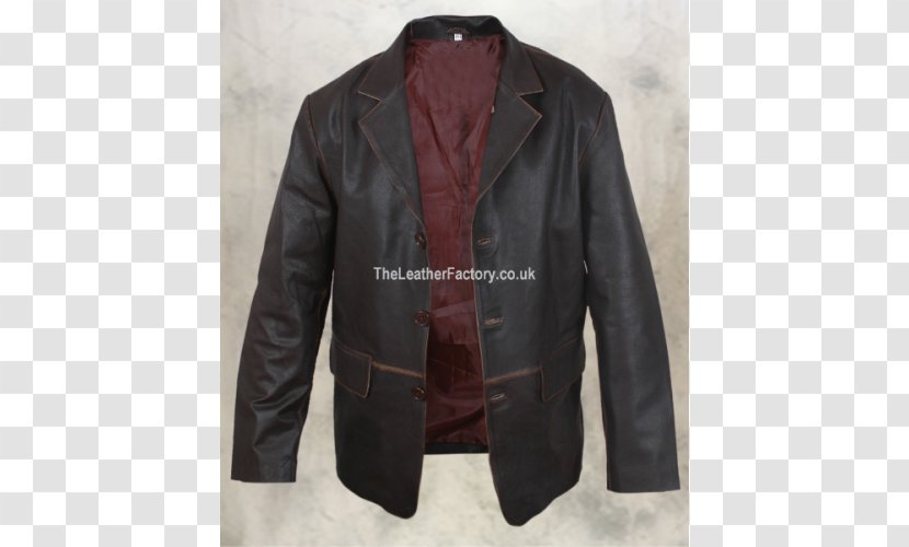 Leather Jacket Blazer Outerwear Transparent PNG