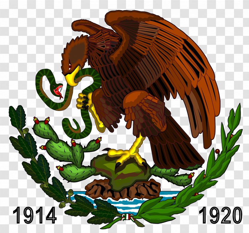 Coat Of Arms Mexico Flag Clip Art - Wildlife - Organism Transparent PNG