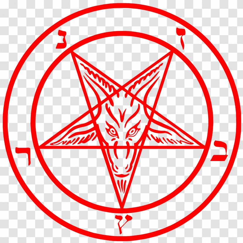 Lucifer Church Of Satan Sigil Baphomet Pentagram - Cartoon Transparent PNG