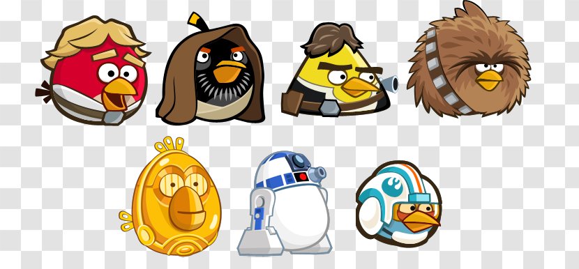 Angry Birds Star Wars - Sticker - FalconShimmer Pack (17 Stickers) Emoticon ProductAngry 2 Transparent PNG