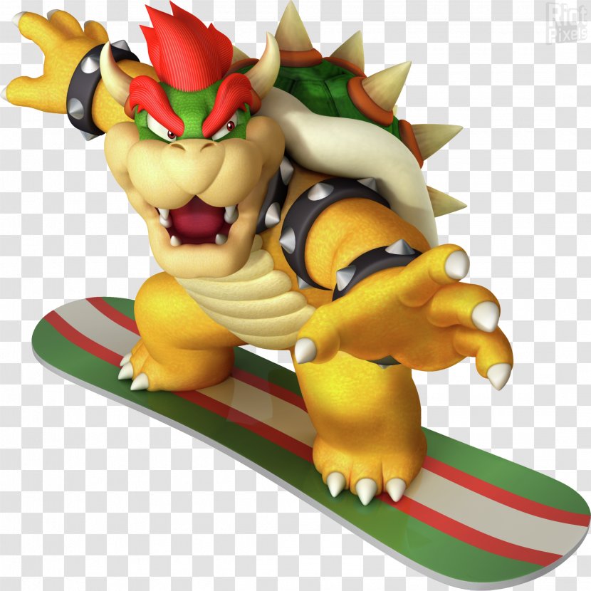 Mario & Sonic At The Olympic Games Winter Bowser Wii - Mythical Creature Transparent PNG