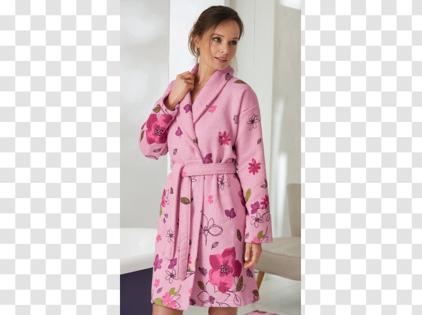 Robe Pink M Dress Sleeve Pajamas - Clothing Transparent PNG