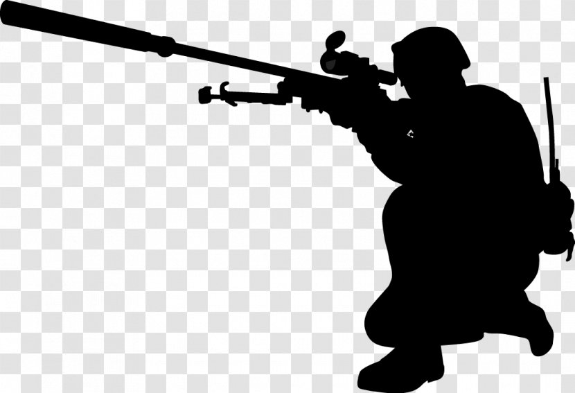 Soldier Military Silhouette Army - Cartoon Transparent PNG
