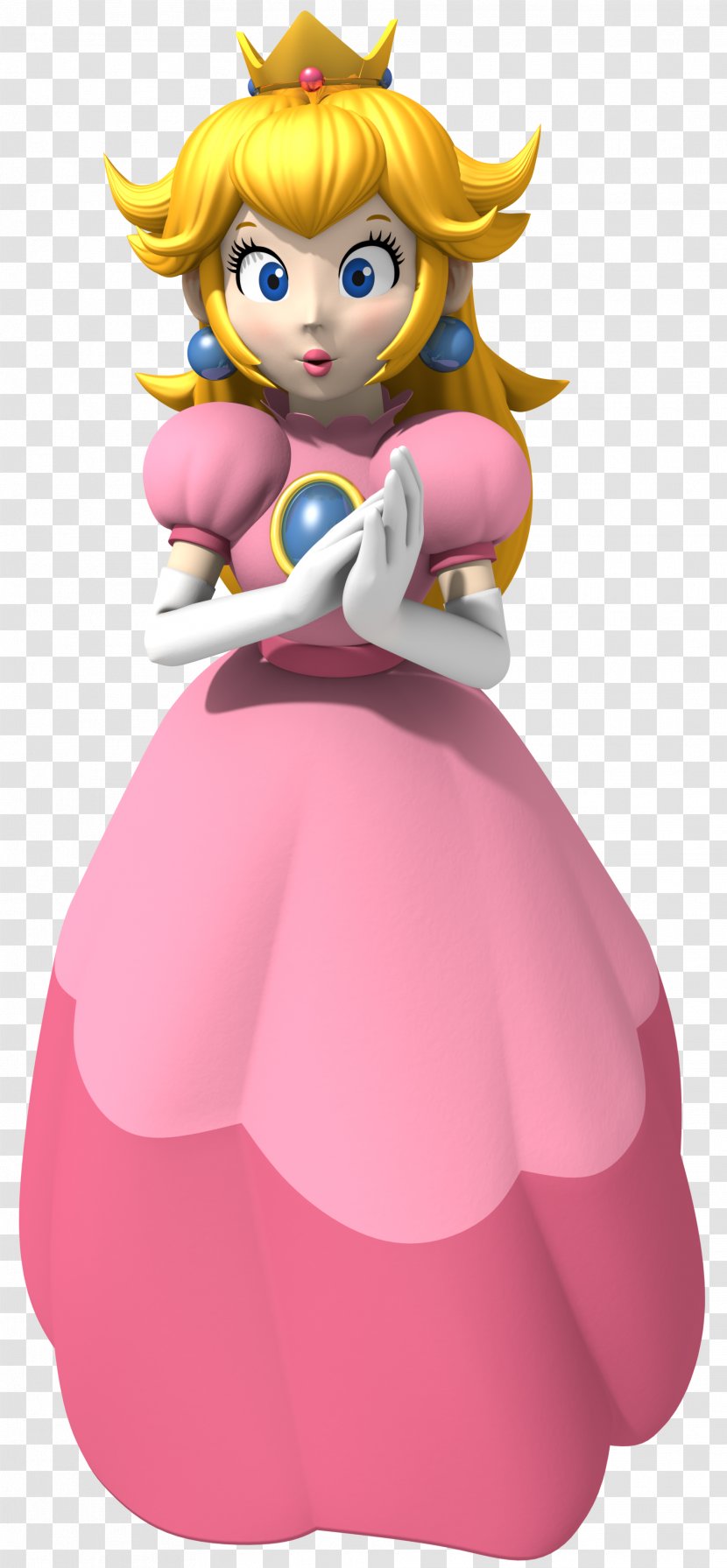 Super Mario Bros. Princess Peach Kart 64 All-Stars Strikers Charged - Heart - Transparent Background Transparent PNG